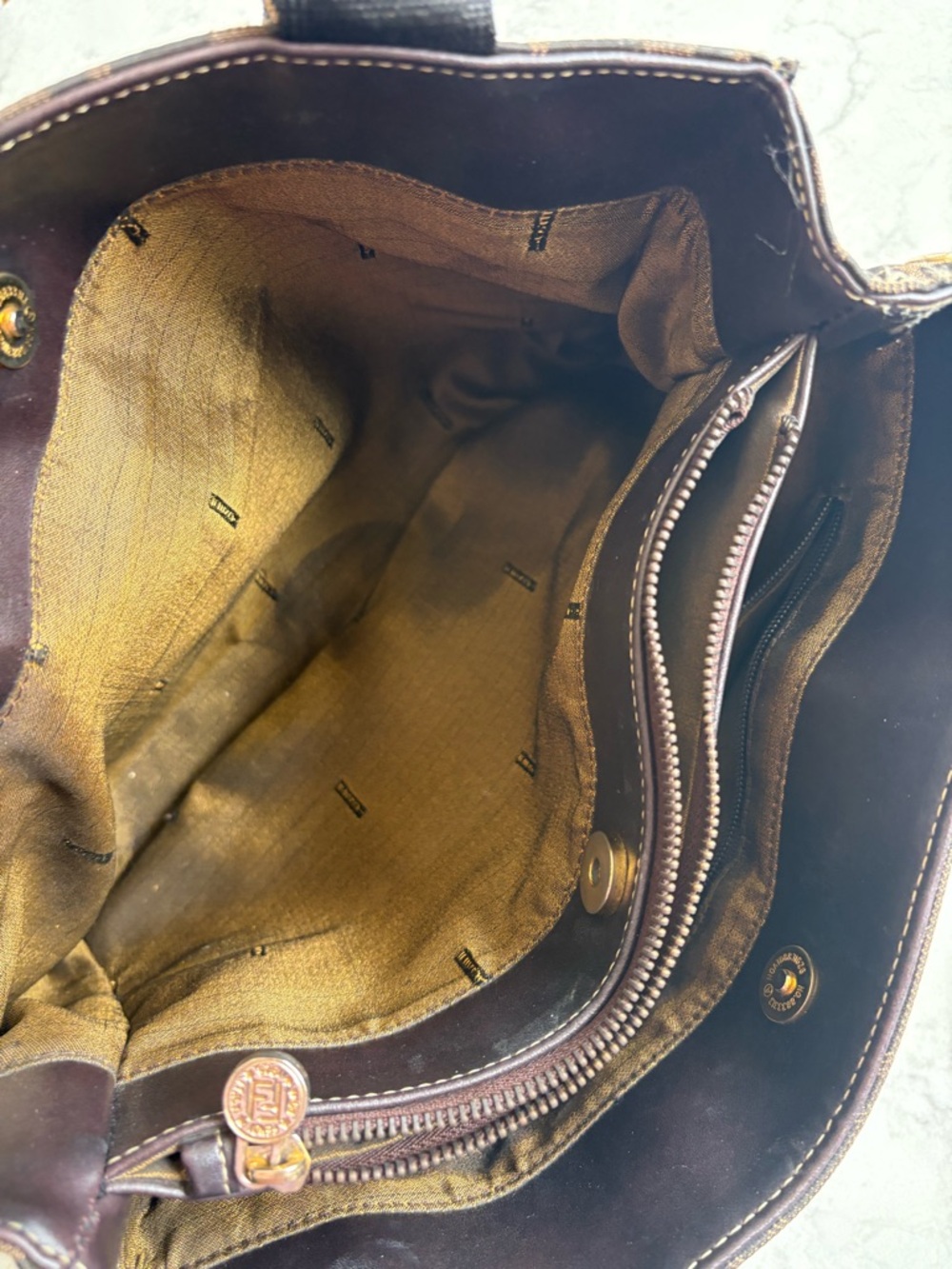 Vintage Fendi Tote Bag Logo - Picture 5 of 9